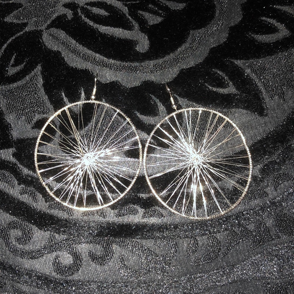 Silver hoops
